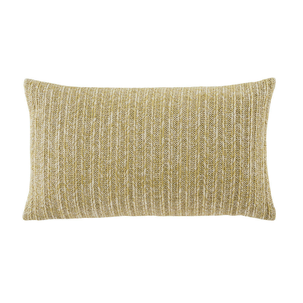 FERNIERES - Coussin motifs feuilles beiges, écrues, terracotta et noires 30x50