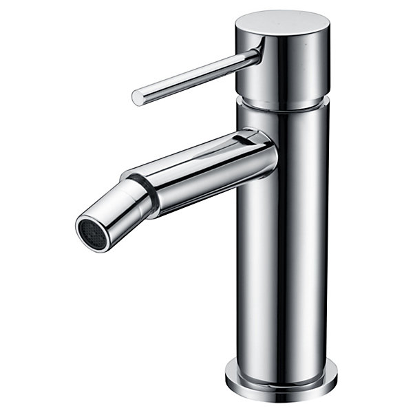 Mitigeur bidet monocommande en laiton chrome et zamac avec cartouche ceramique 25mm