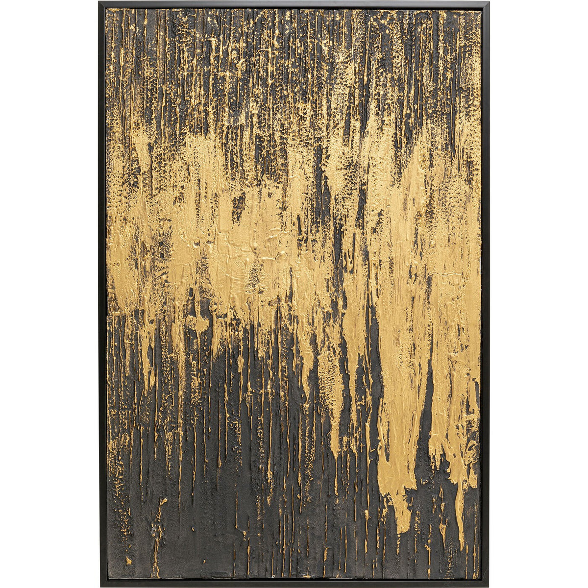 Kare Design Schilderij Abstract zwart 80x120cm