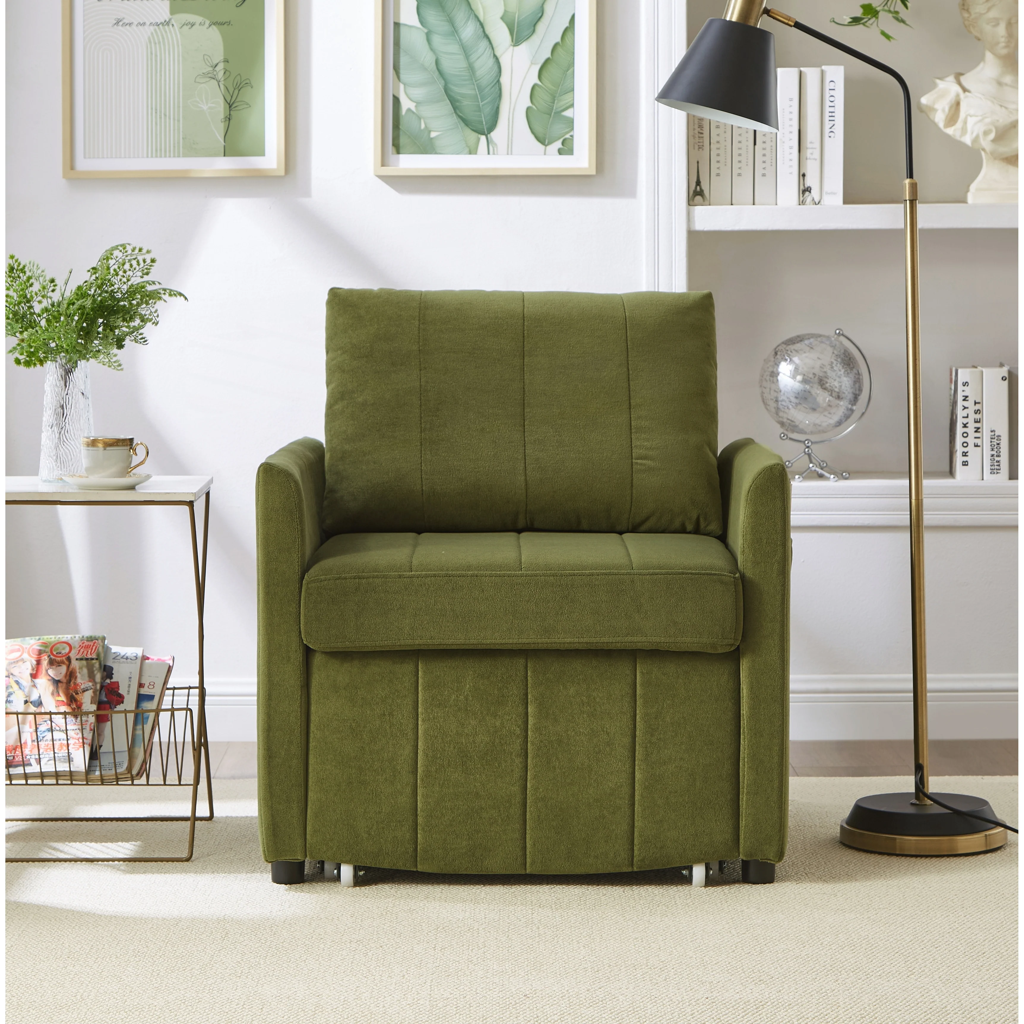 Upholstered Convertible Sleeper Sofa