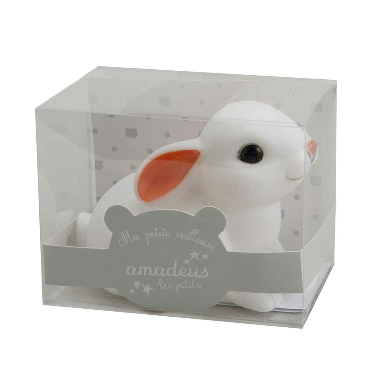 - Veilleuse lapinou en plastique  blanc