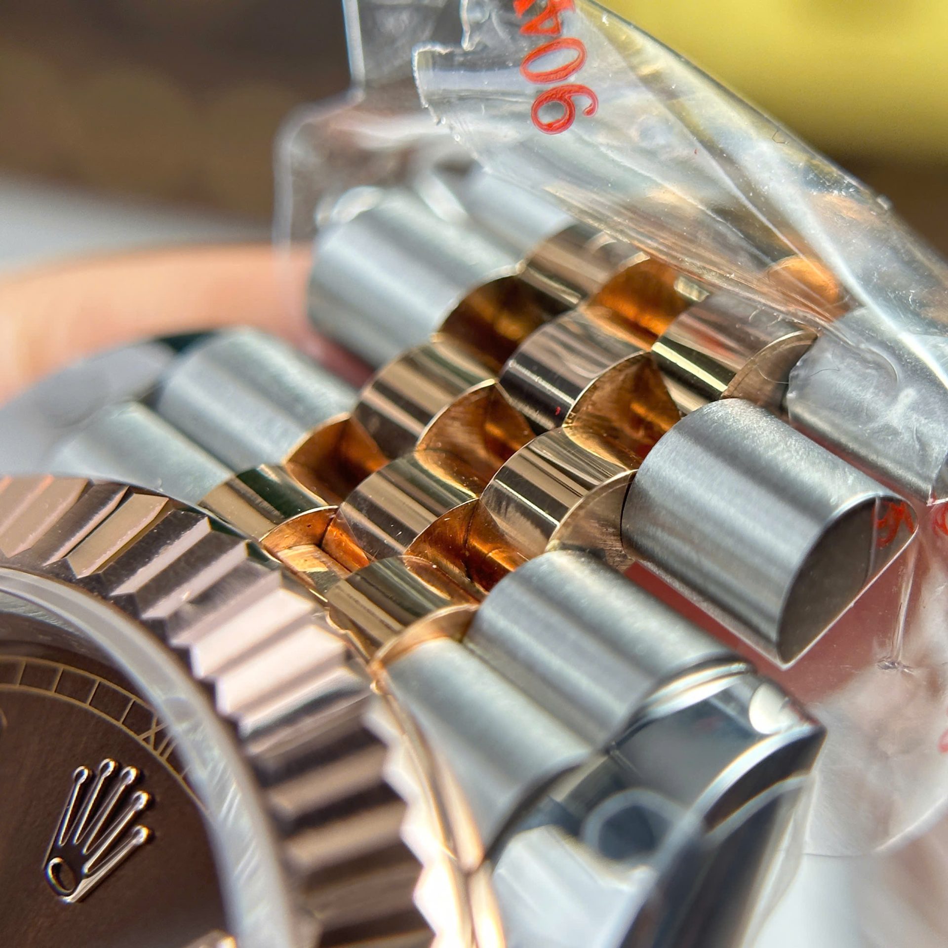 Rolex Datejust 126331 SS/RG Plated Chocolate Dial CZ Diamonds 41mm Jub Super Clone