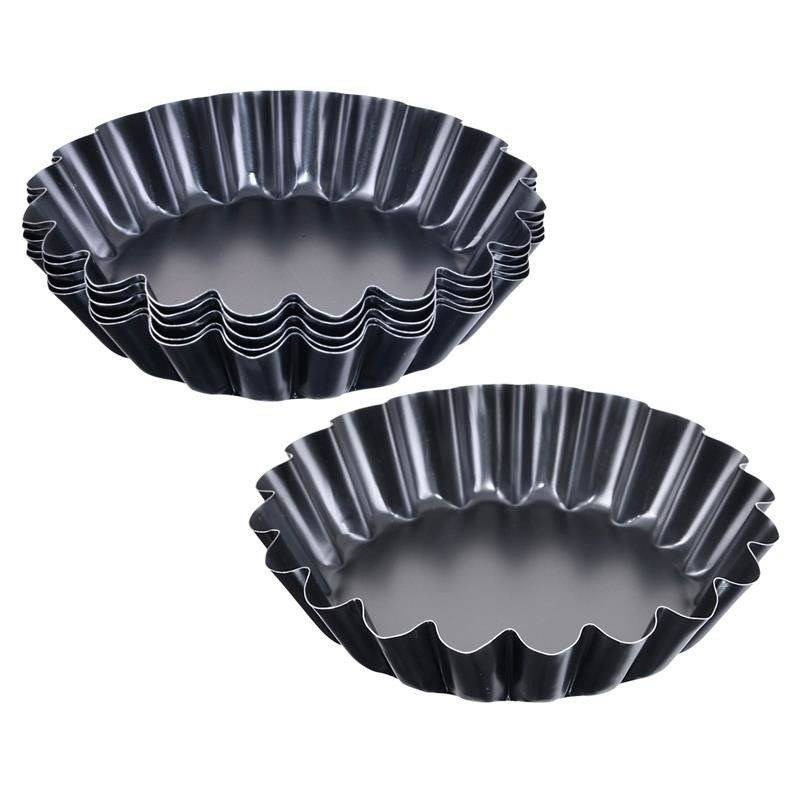 Forma do tartaletek metalowe mini tarty babeczki 9 cm 6 szt.