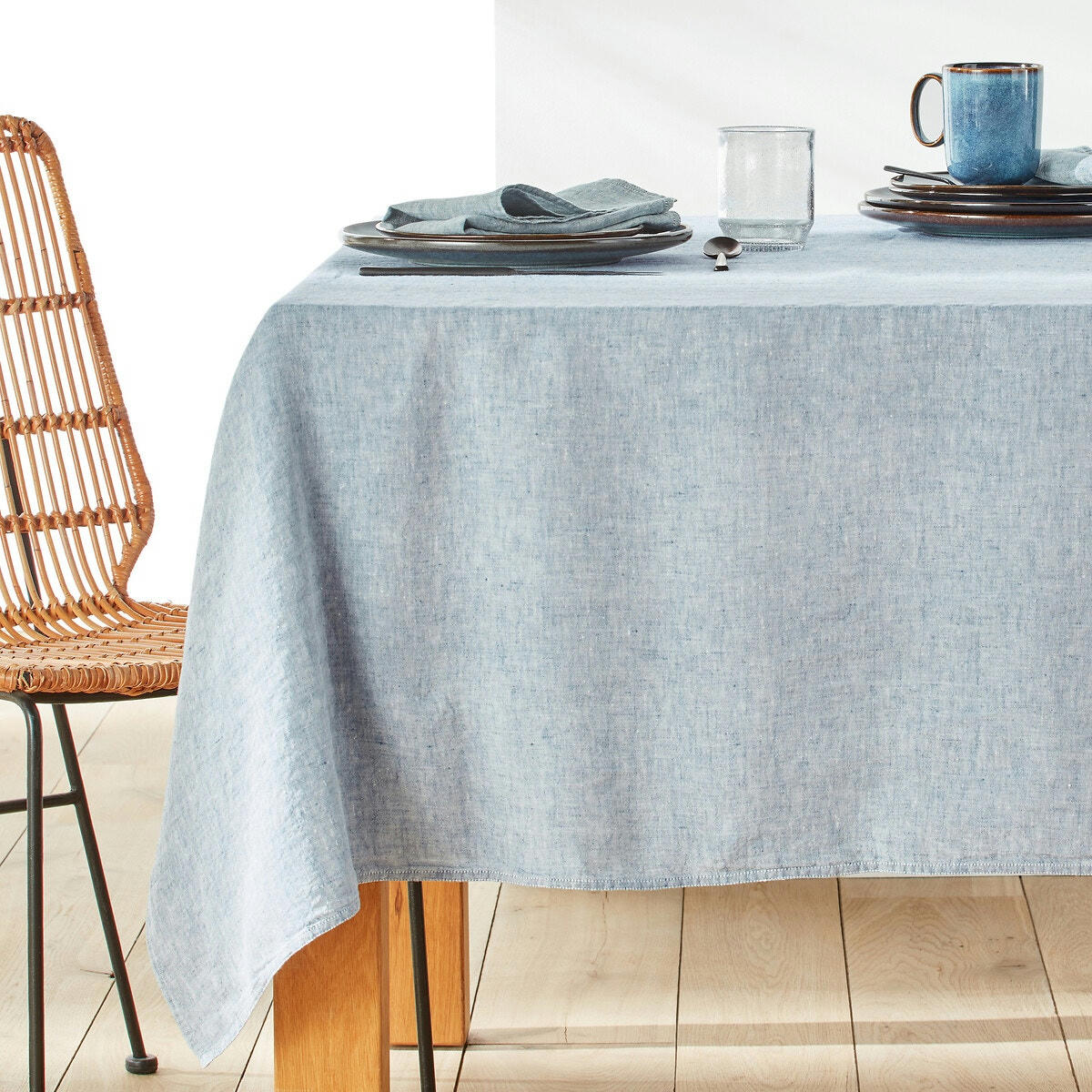 Nappe lin lavé chambray, Victorine