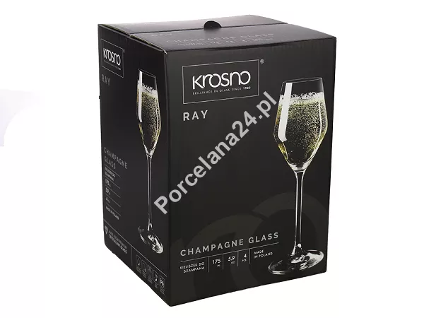 Kpl. kieliszków do szampana i prosecco 175 ml (4 szt.) Krosno - Ray 44.D011-0175