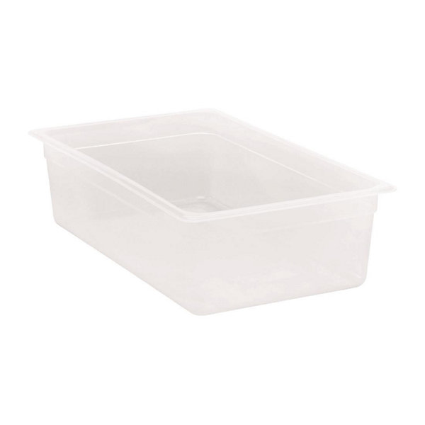 Conteneur alimentaire polypropylène GN 1/1 - 2 profondeurs - Cambro - Blanc - l0.1- L53- P10- h32.5