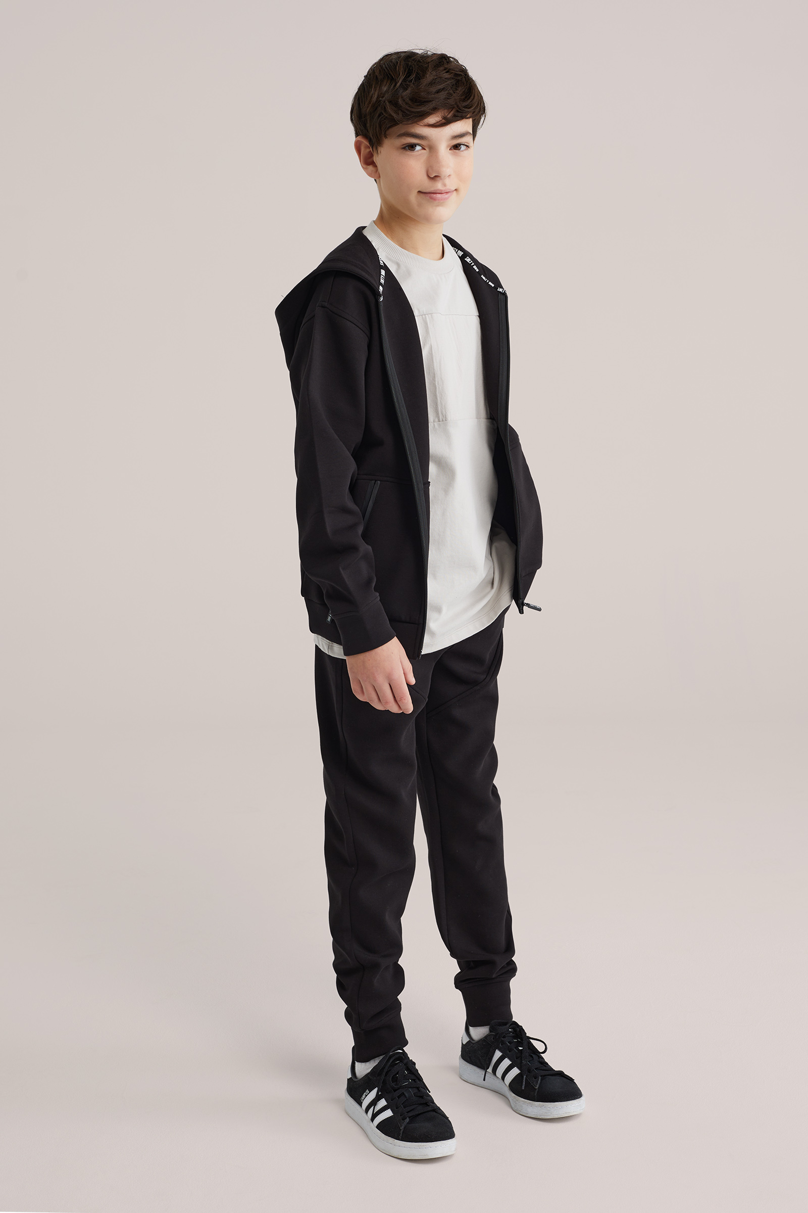 Jongens regular fit joggingbroek van scuba met ritszakken