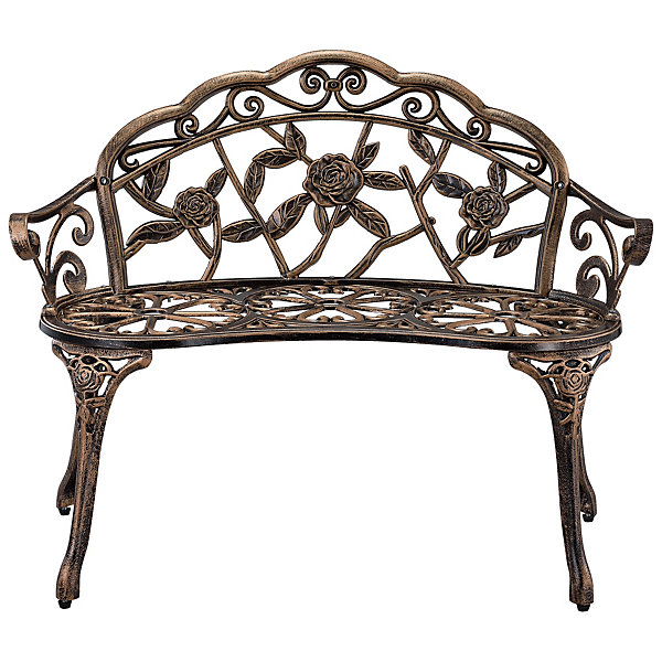 Banc de Jardin Monfalcone Fonte et Aluminium Bronze casa.pro