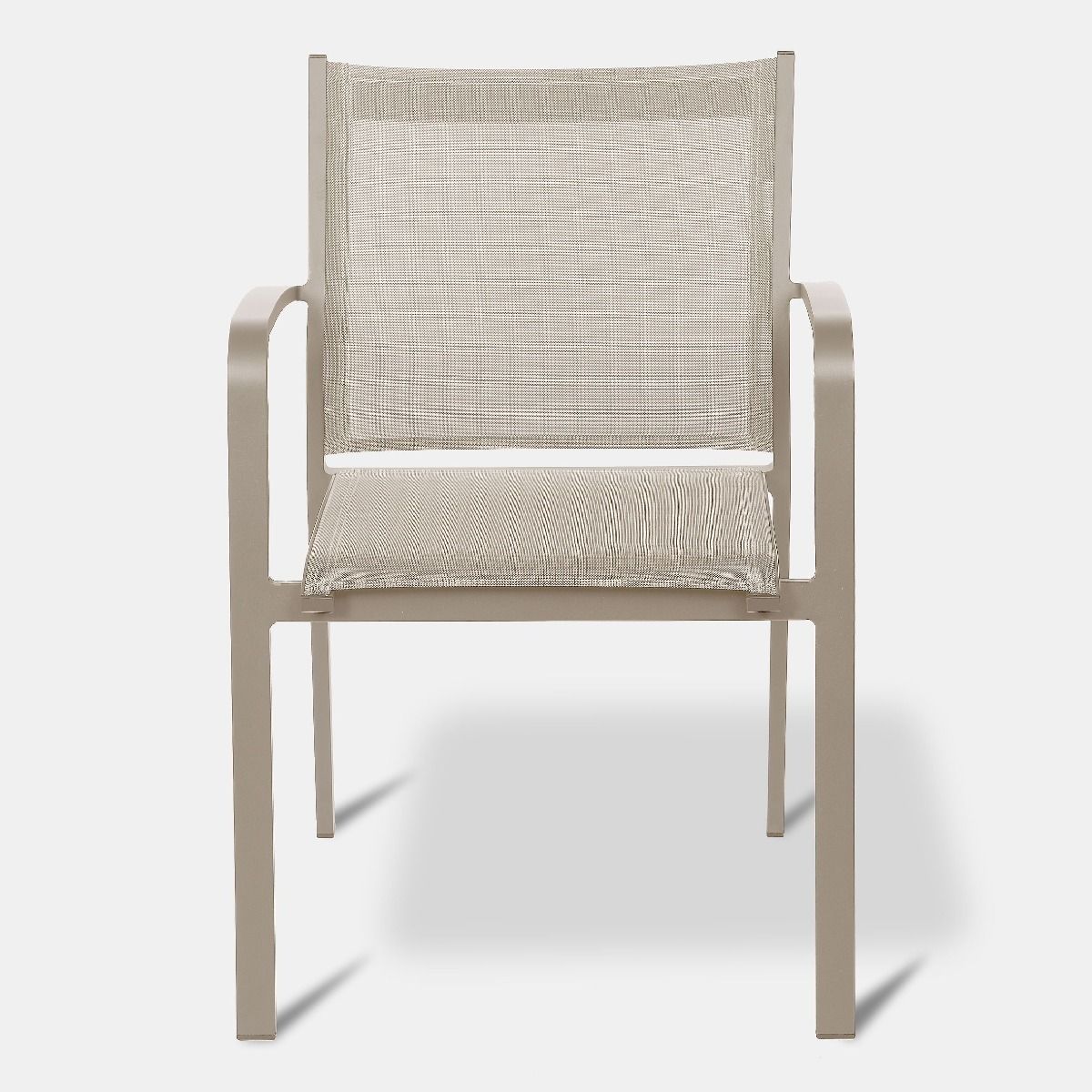 Krzesło ogrodowe Faro beżowe 57x63x83cm Miloo Home
