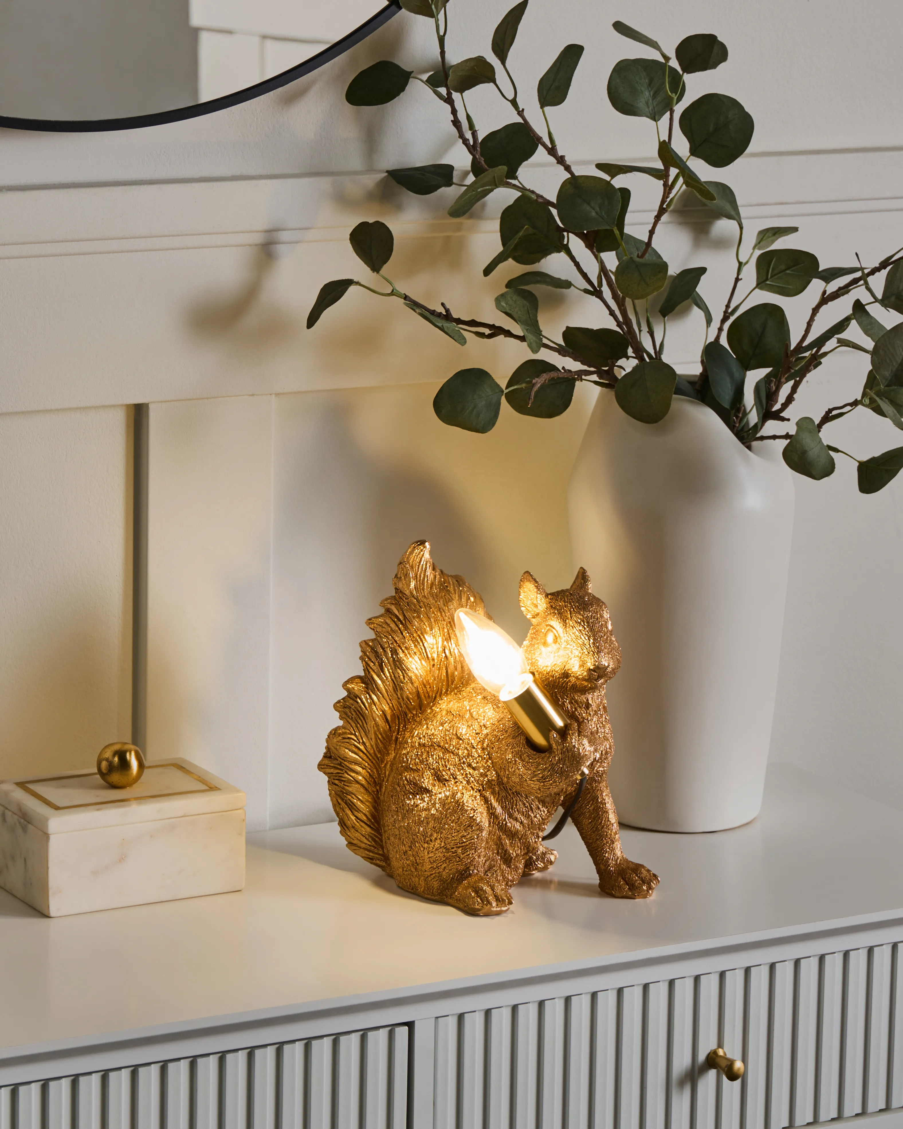 Table Lamp Squirrel PINOLI Gold