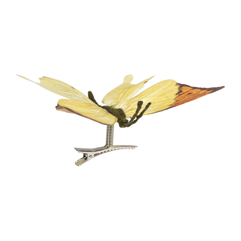 Vlinder op clip - diverse varianten - 12.5 cm