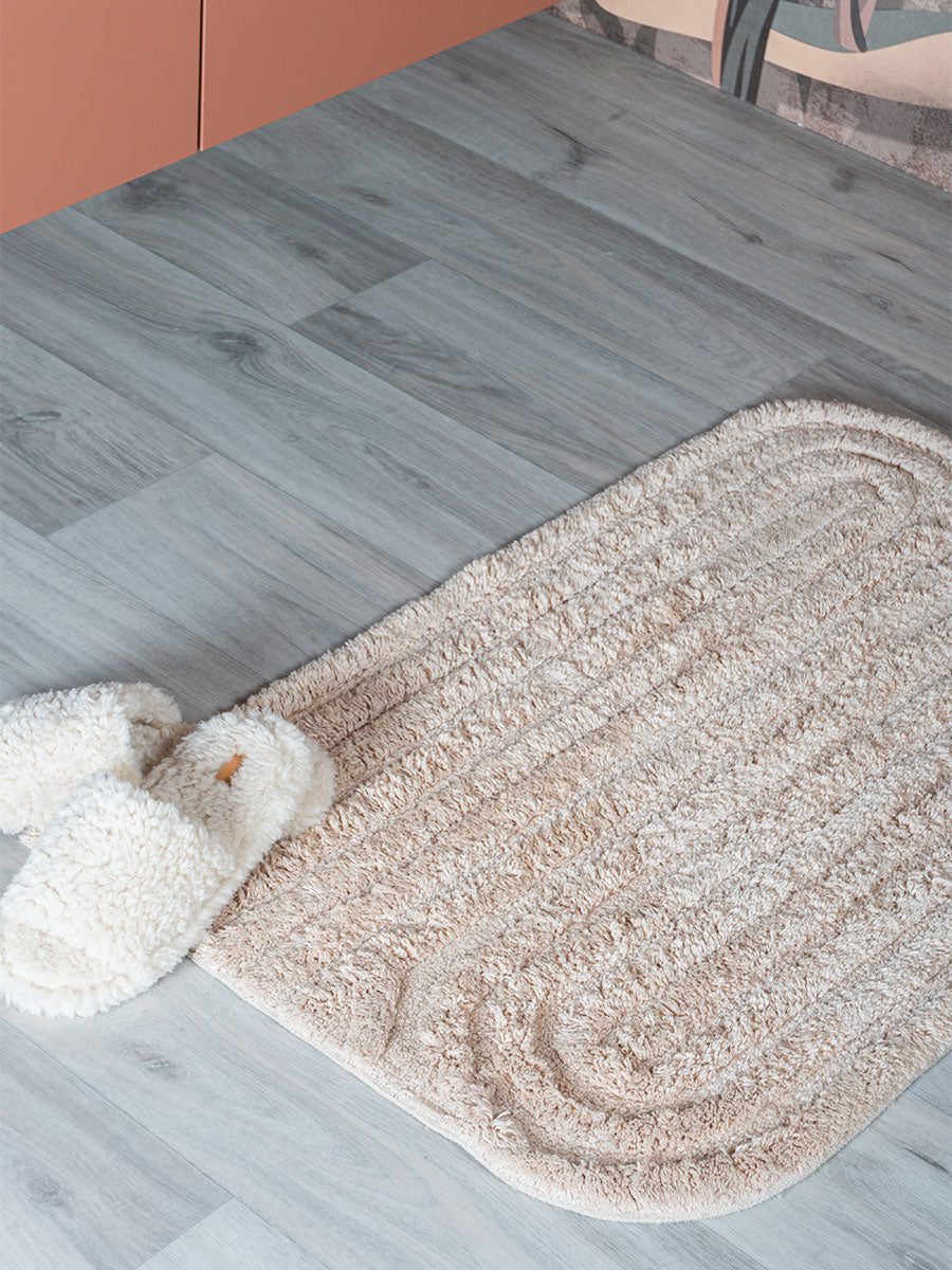 Veer Carpets - Badmat Benja - Beige 50 x 80 cm