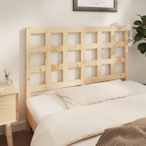 NNEVL Bed Headboard 140.5x4x100 cm Solid Wood Pine