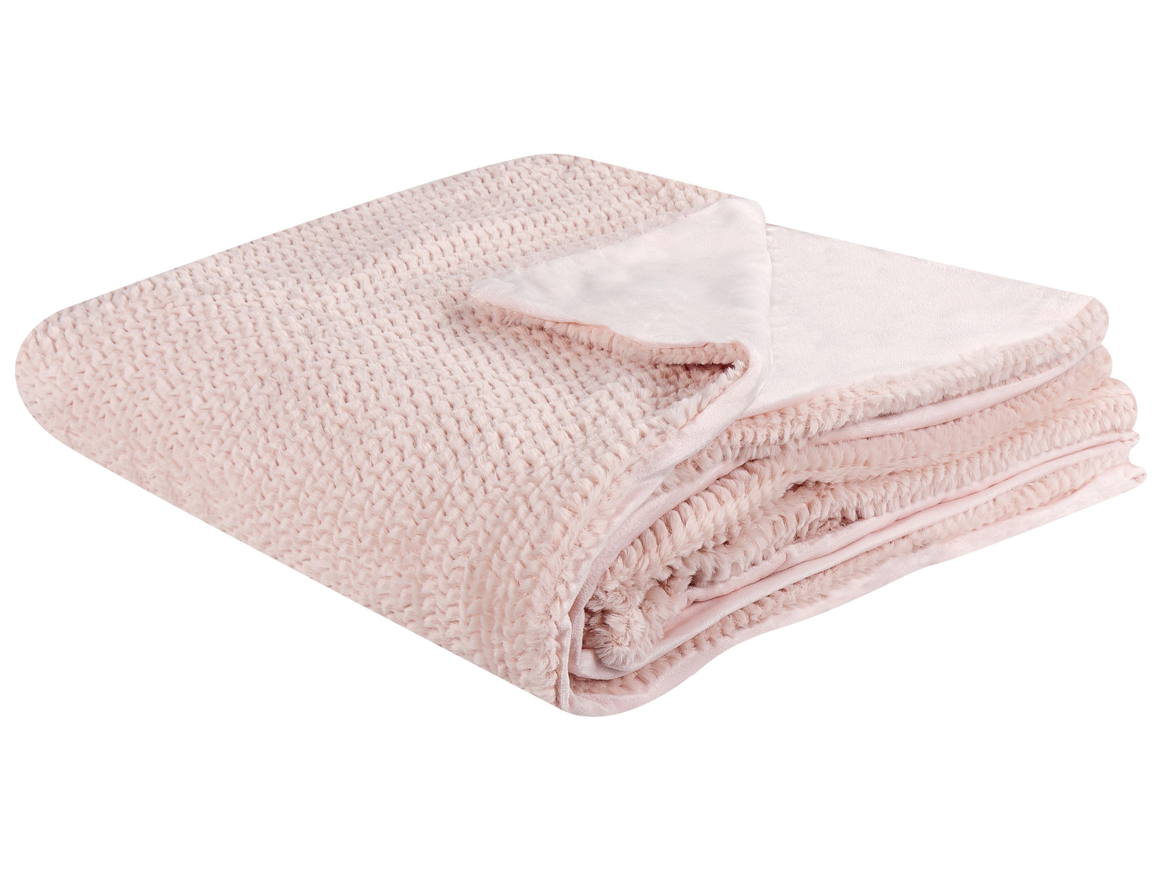 Blanket BJAS 200 x 220 cm Pastel Pink