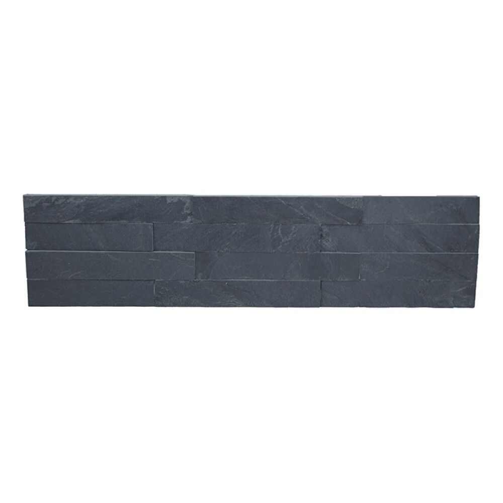 STEINPANEL NORSK STEINMILJØ SKIFER SORT 60X15CM