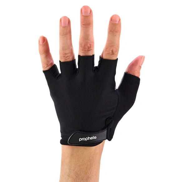 Fahrradhandschuhe, mit Geleinlage, Klettverschluss, Größe XS, schwarz