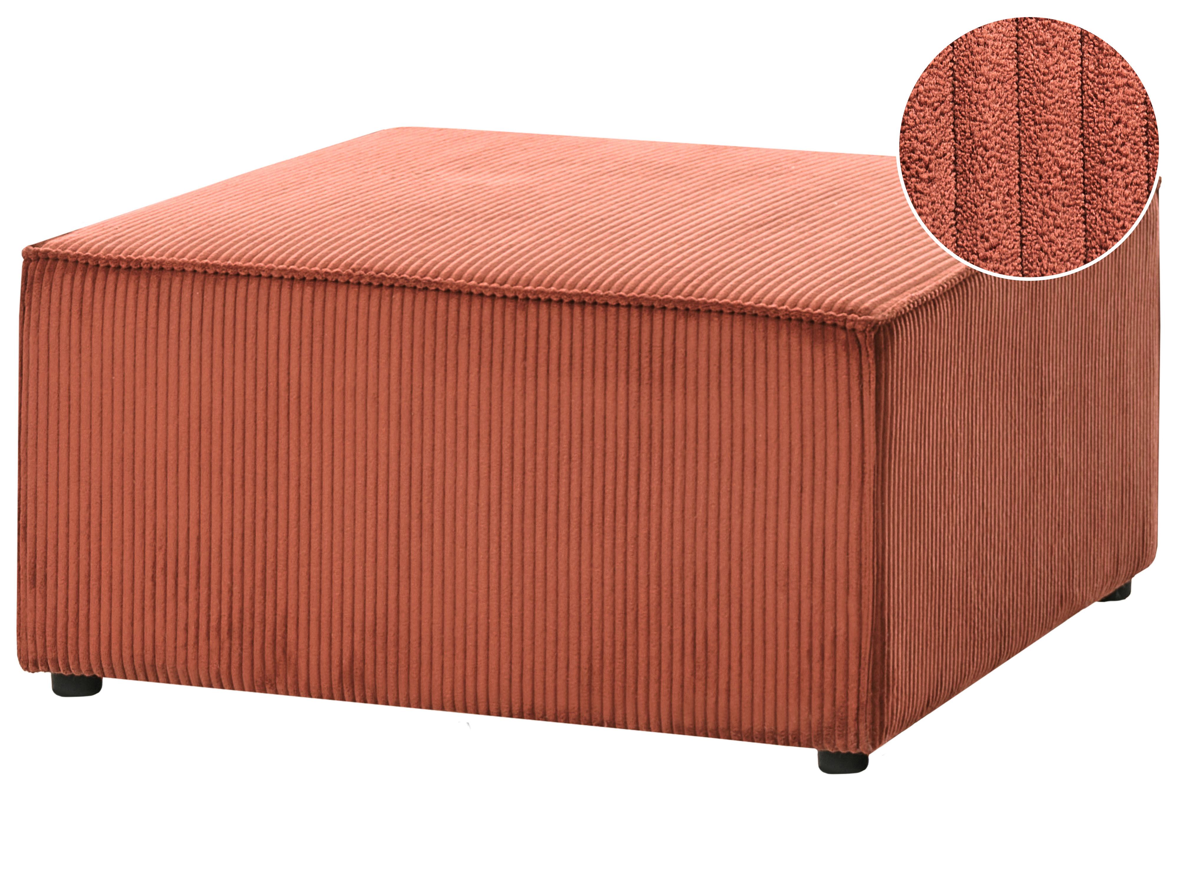 Ottoman LEMVIG Corduroy Golden Brown