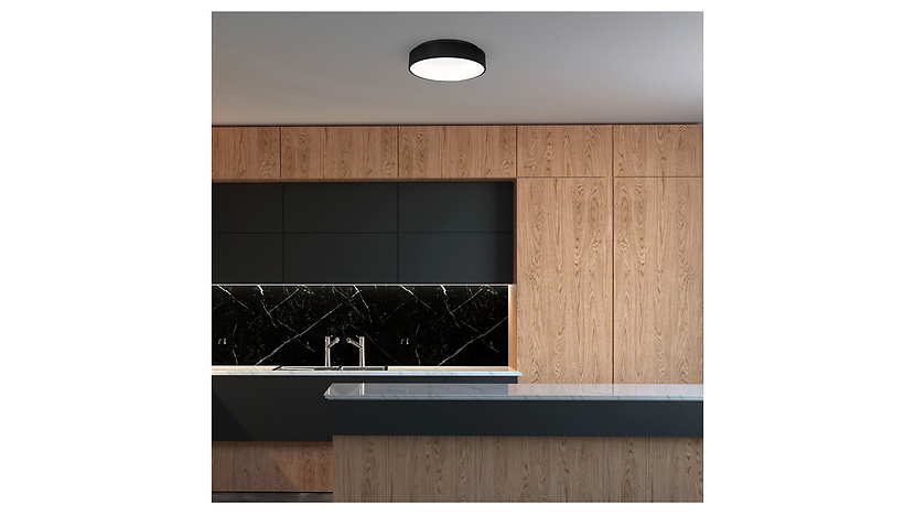 Plafon LED 24W/1680LM/4000K/IP20 czarno-biały metalowy Ohio