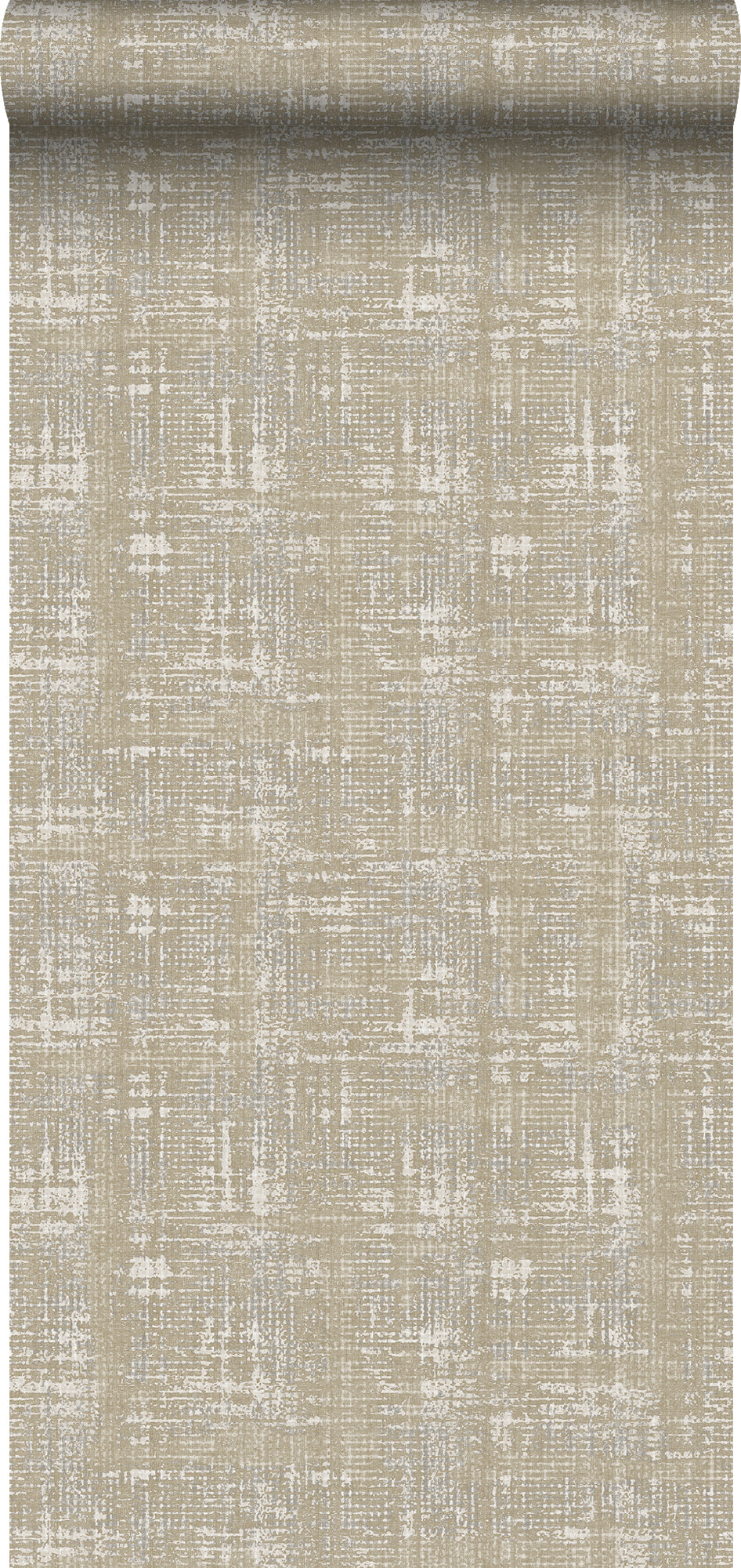 Sanders & Sanders behang linnenstructuur beige - 53 cm x 10 m - 640260