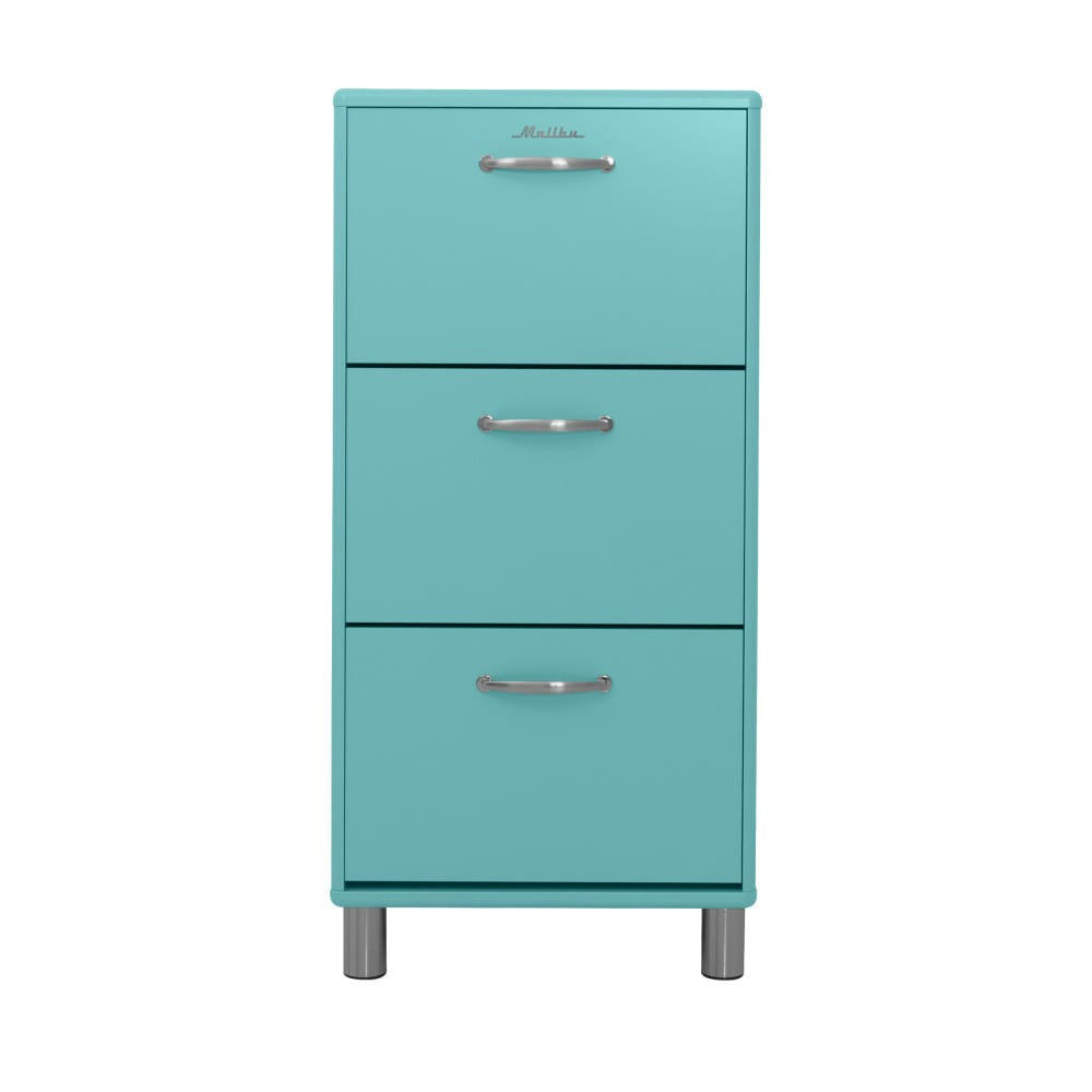 MALIBU - Meuble à chaussures L58cm turquoise