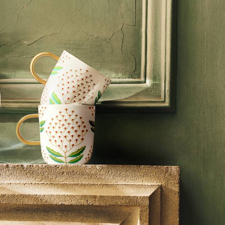 Habitat x Sanderson & National Trust Bellis Mugs 2pk