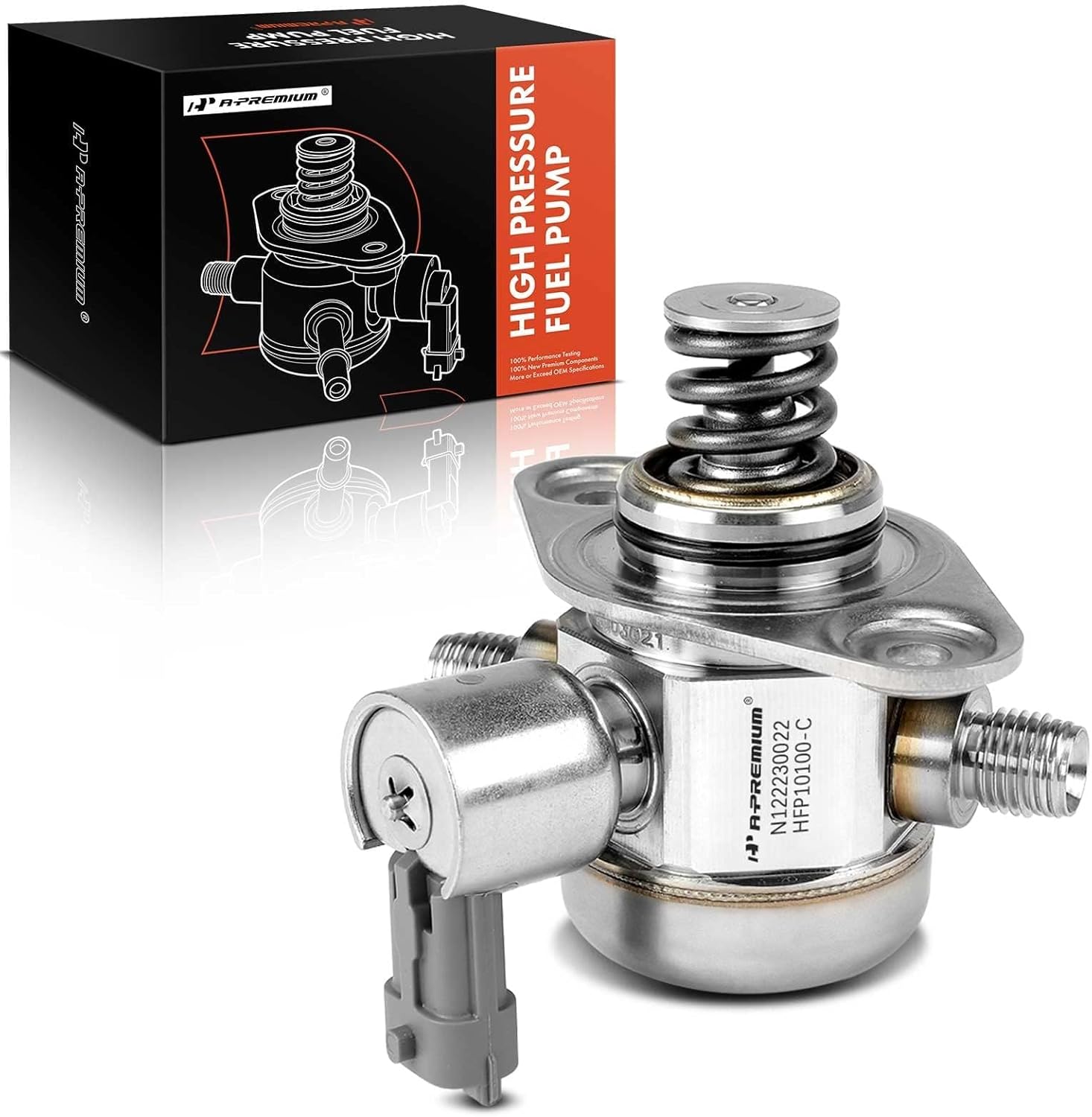A-Premium Direct Injection High Pressure Fuel Pump Compatible with Buick Verano, Regal & Chevrolet HHR, Cobalt & Saab 9-5 & Pontiac Solstice & Saturn Sky, 2007-2016, 2.0L, Replace# 12658478