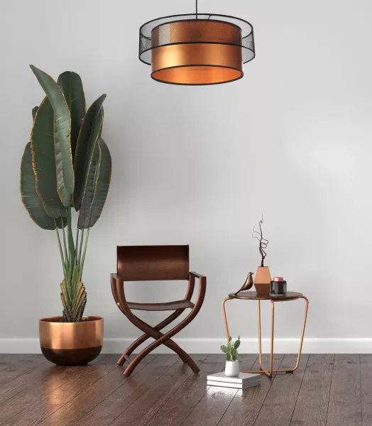 Lampa wisząca DOUBLE NET 40 miedziana