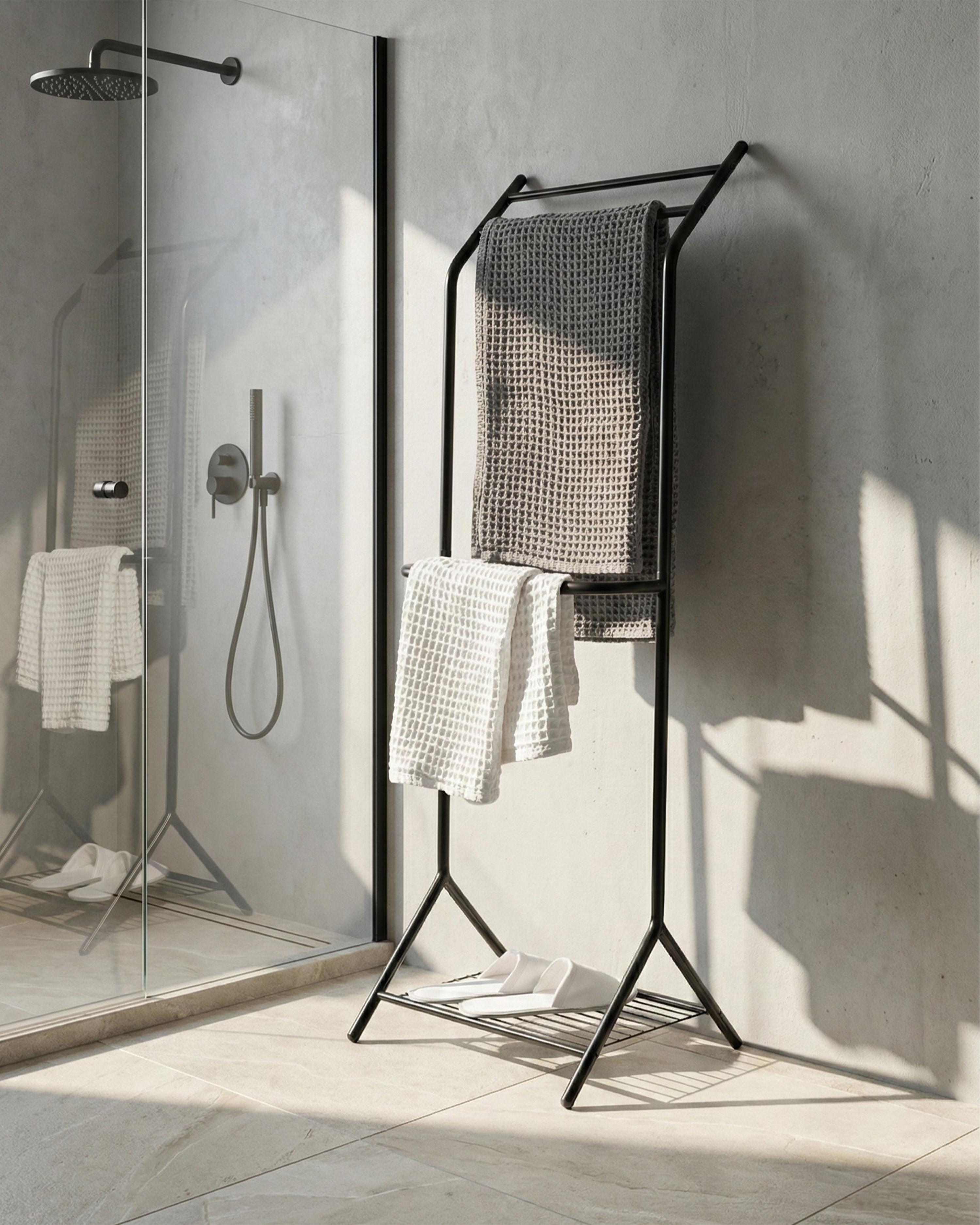 Towel Stand COTIA Metal Black