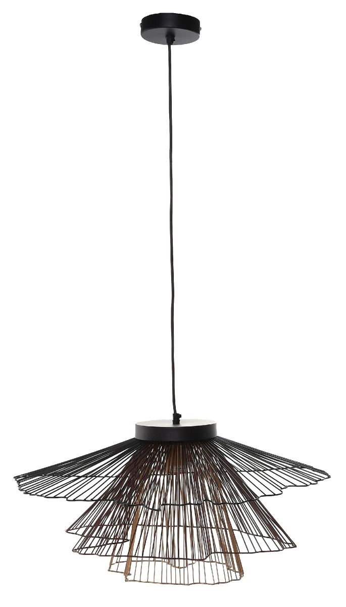 Lampa wisząca sufitowa 3 ringsTimeless Shadow stal 60x60x23 cm Miloo Home