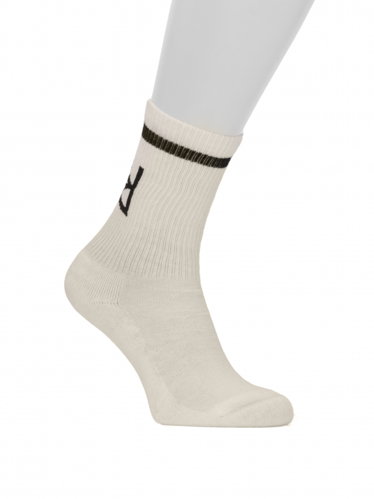 Cotton socks with double sole