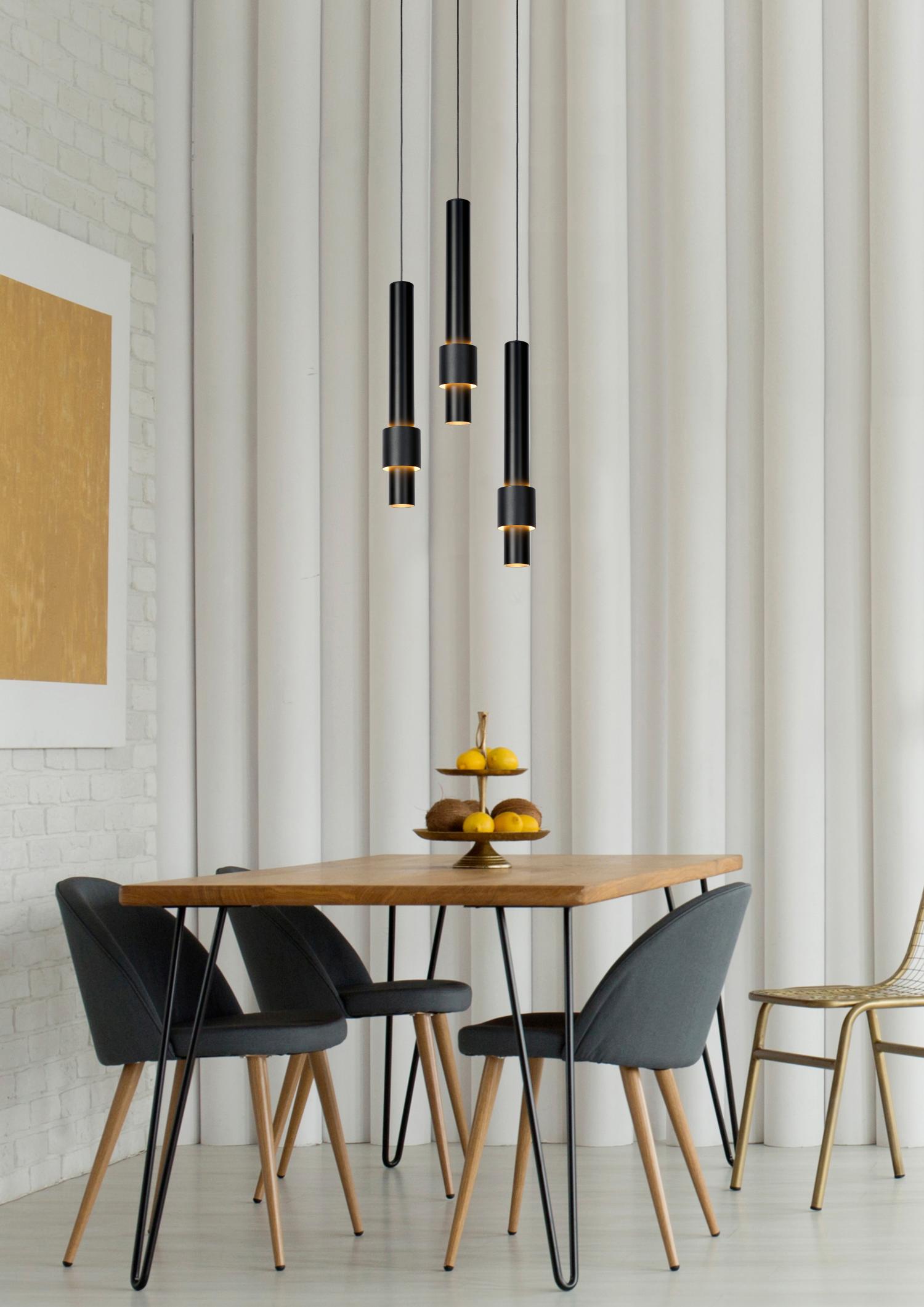 Lucide hanglamp MARGARY - Geïntegreerde LED - Zwart