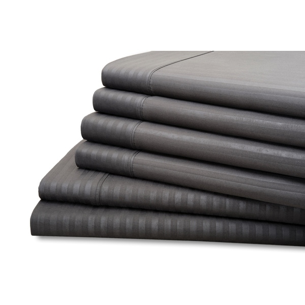Hotel New York 6-Piece Dobby Stripe Sheet Set