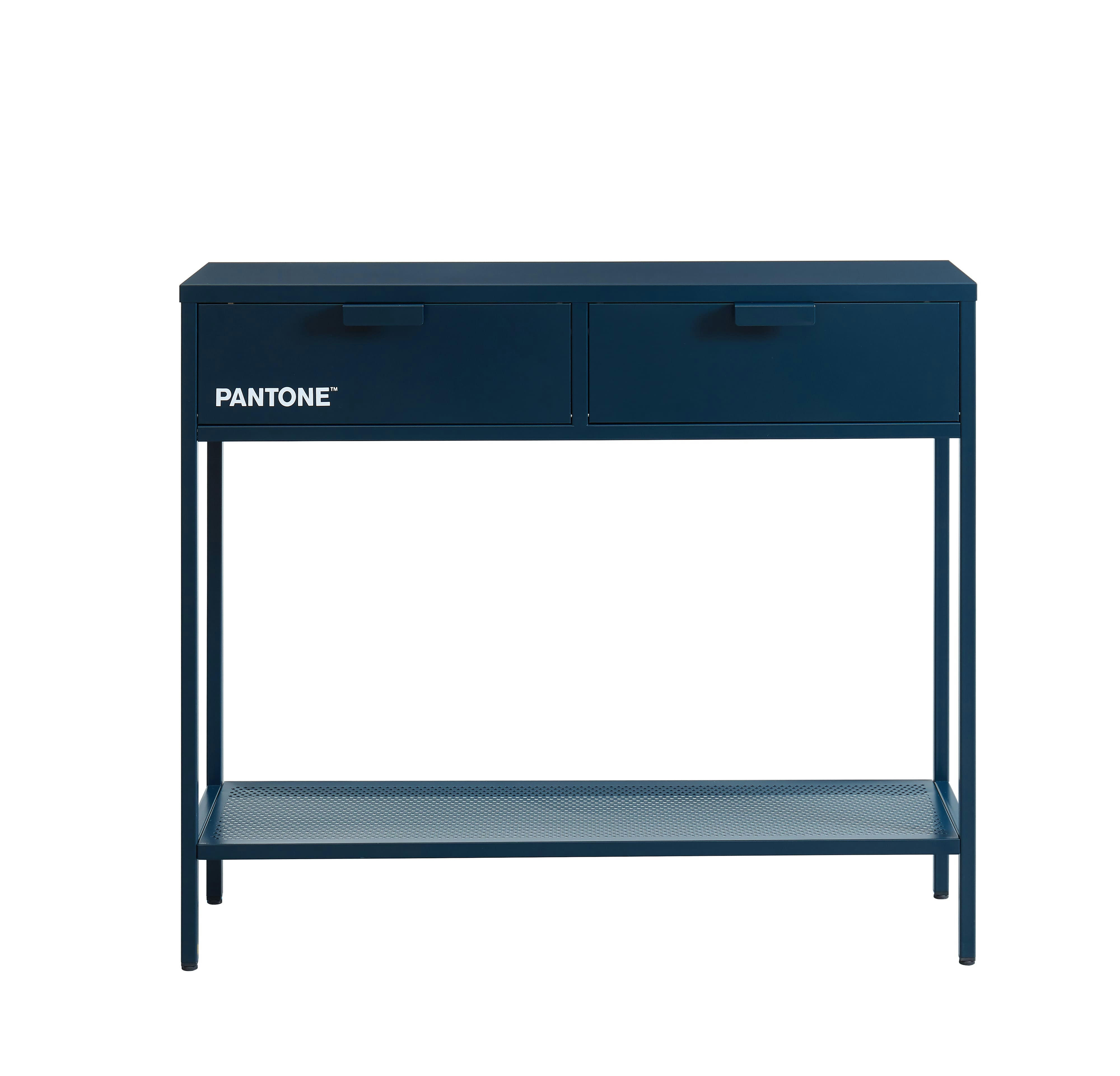 PANTONE - Console  métal bleu nuit 100cm