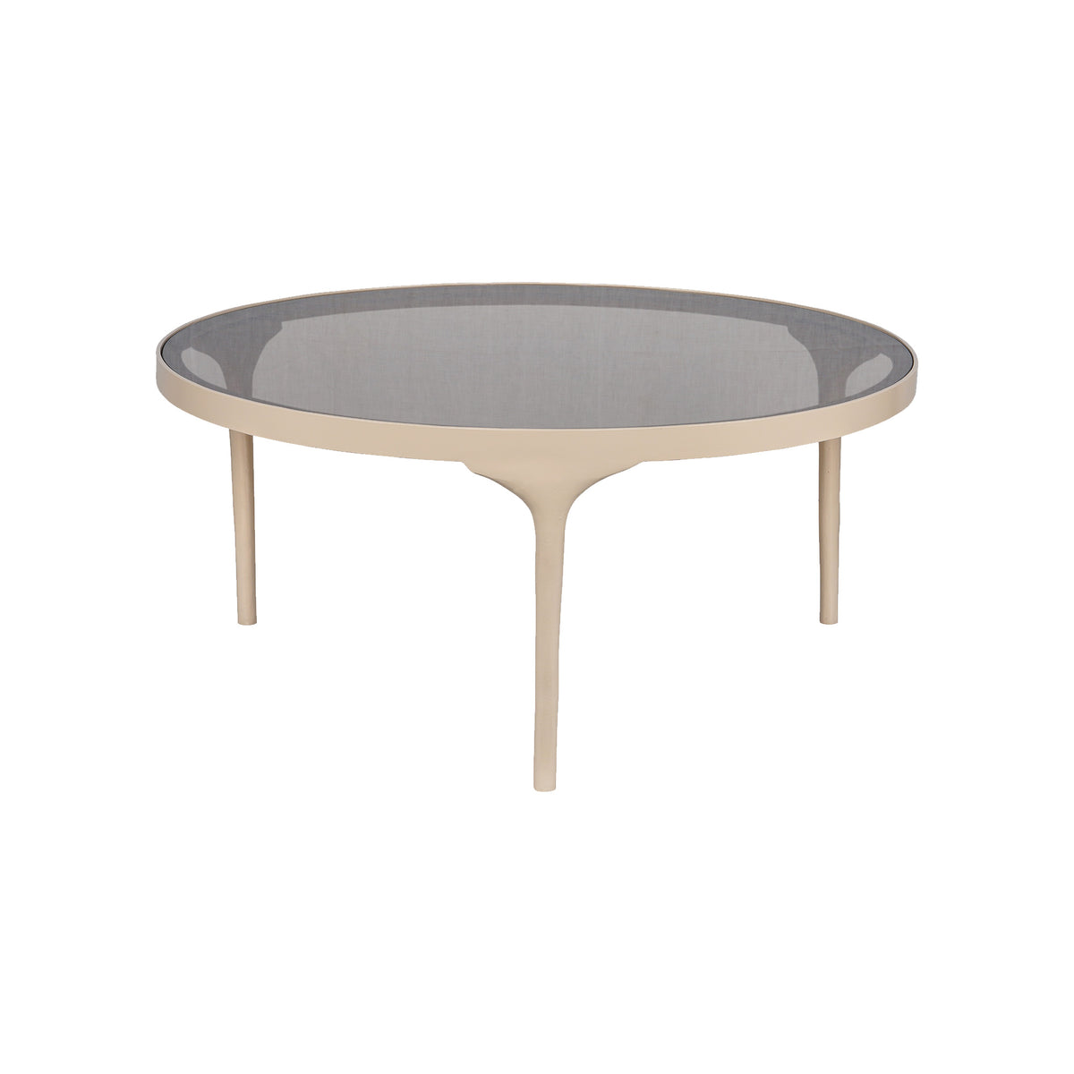New Routz salontafel Montana large zand metaal/glas
