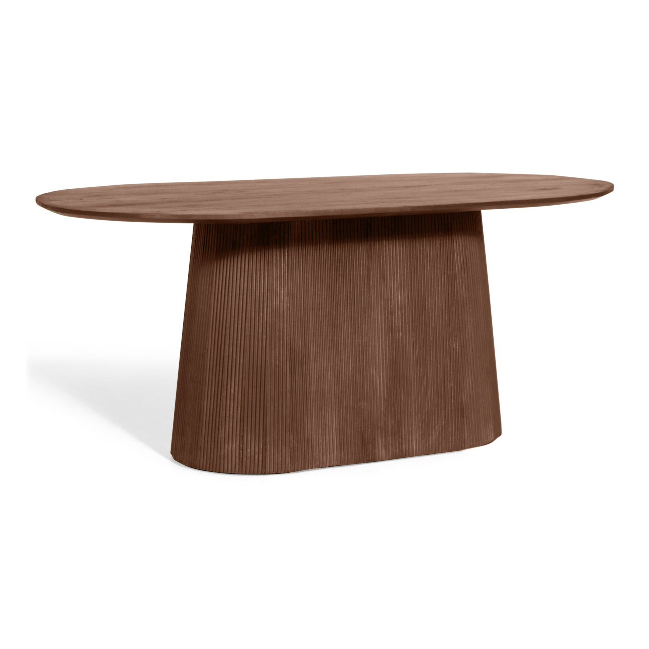 by fonQ Grand Eettafel Tabacco Mangohout - 180 x 100 cm