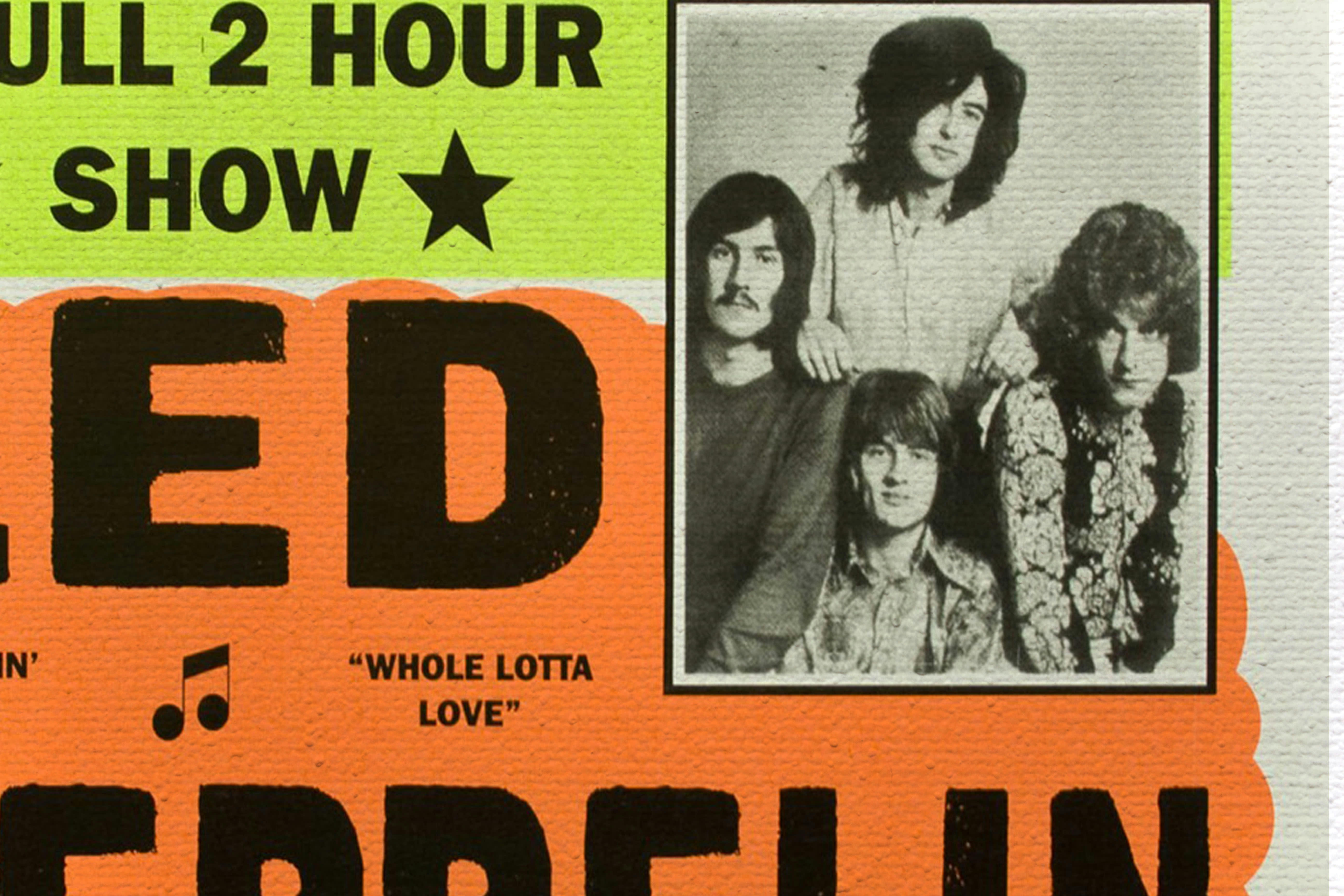 LED ZEPPELING - Peinture sur toile 60x40 imprimé HD led zeppeling