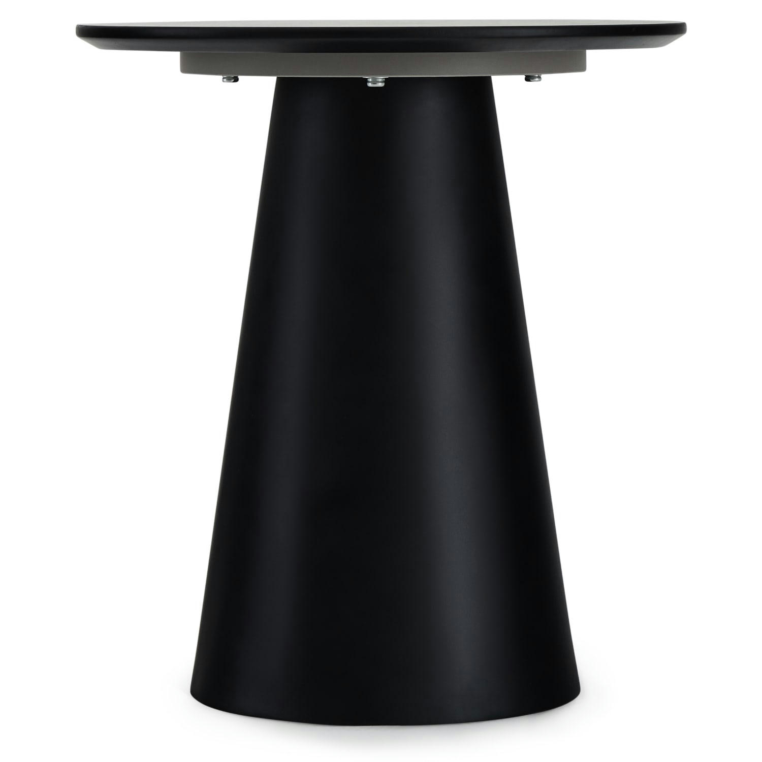TANGO - Table basse ronde style scandinave gris