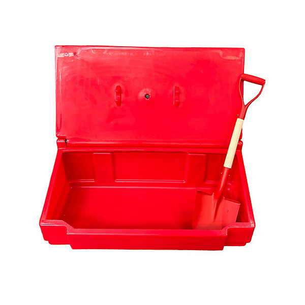 Bac à sable incendie/ à sel de déneigement 50l   pelle- lot de 10