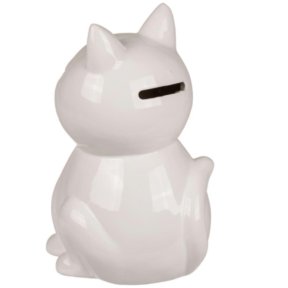 - Tirelire chat blanc 15cm