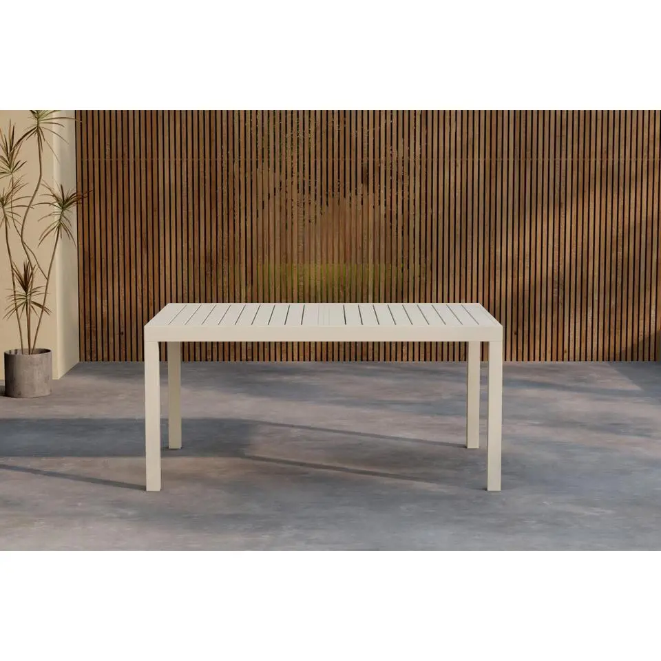 Svea - Pavel tuintafel uitschuifbaar - 160/240 x 100x75 cm - beige