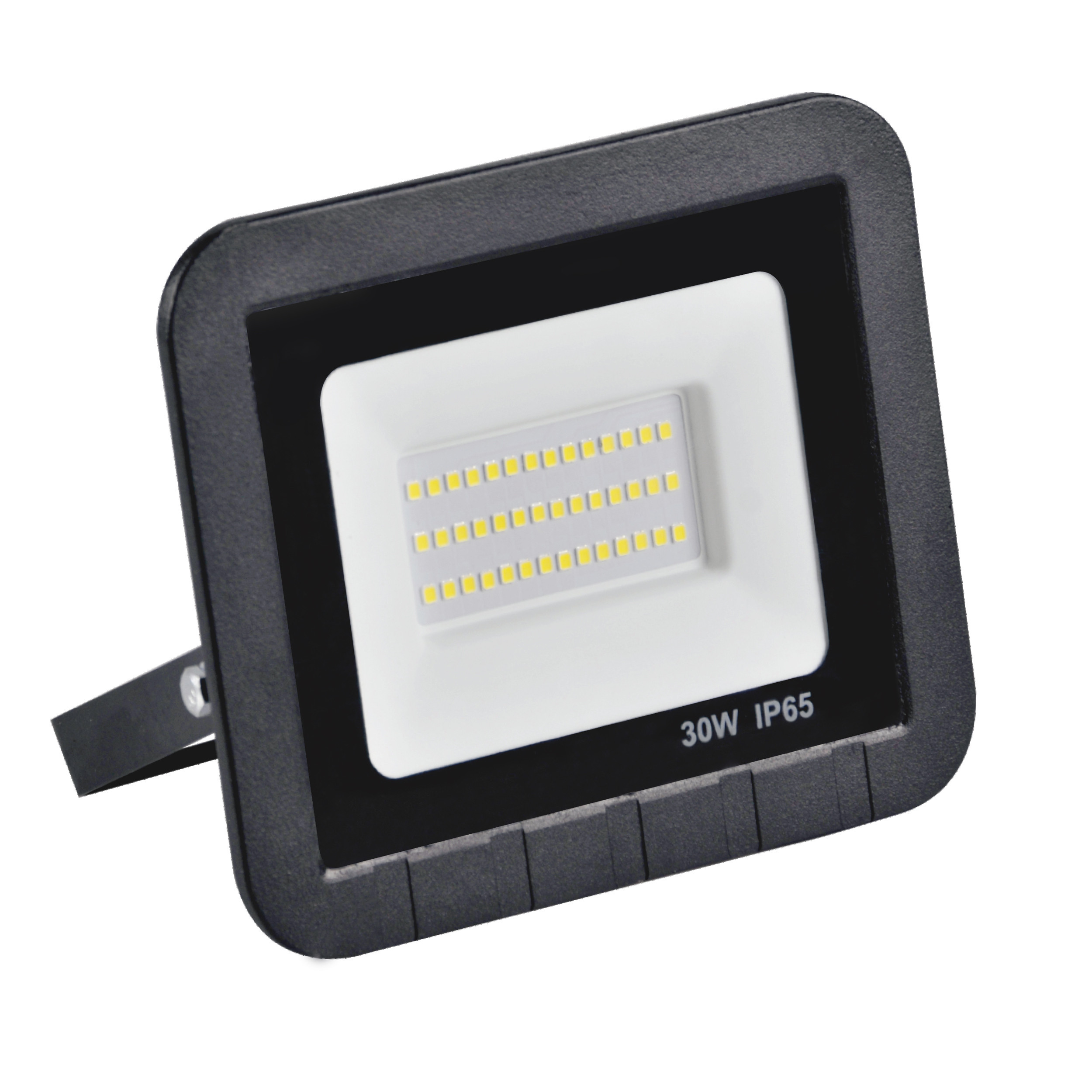 Naświetlacz halogen POLczarny LED 30W 2700lm 6500K IP65 Polux