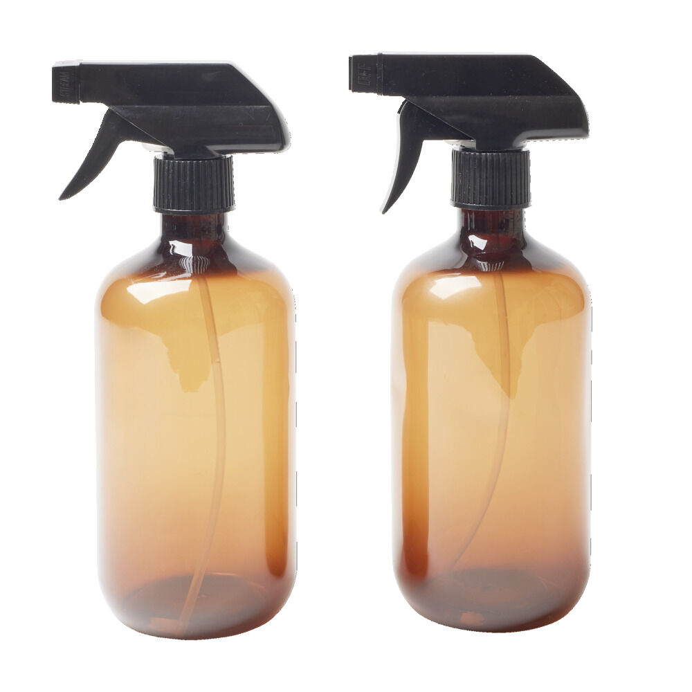 Flacon vaporisateur 500ml plastique brun Ø7xH21,5cm