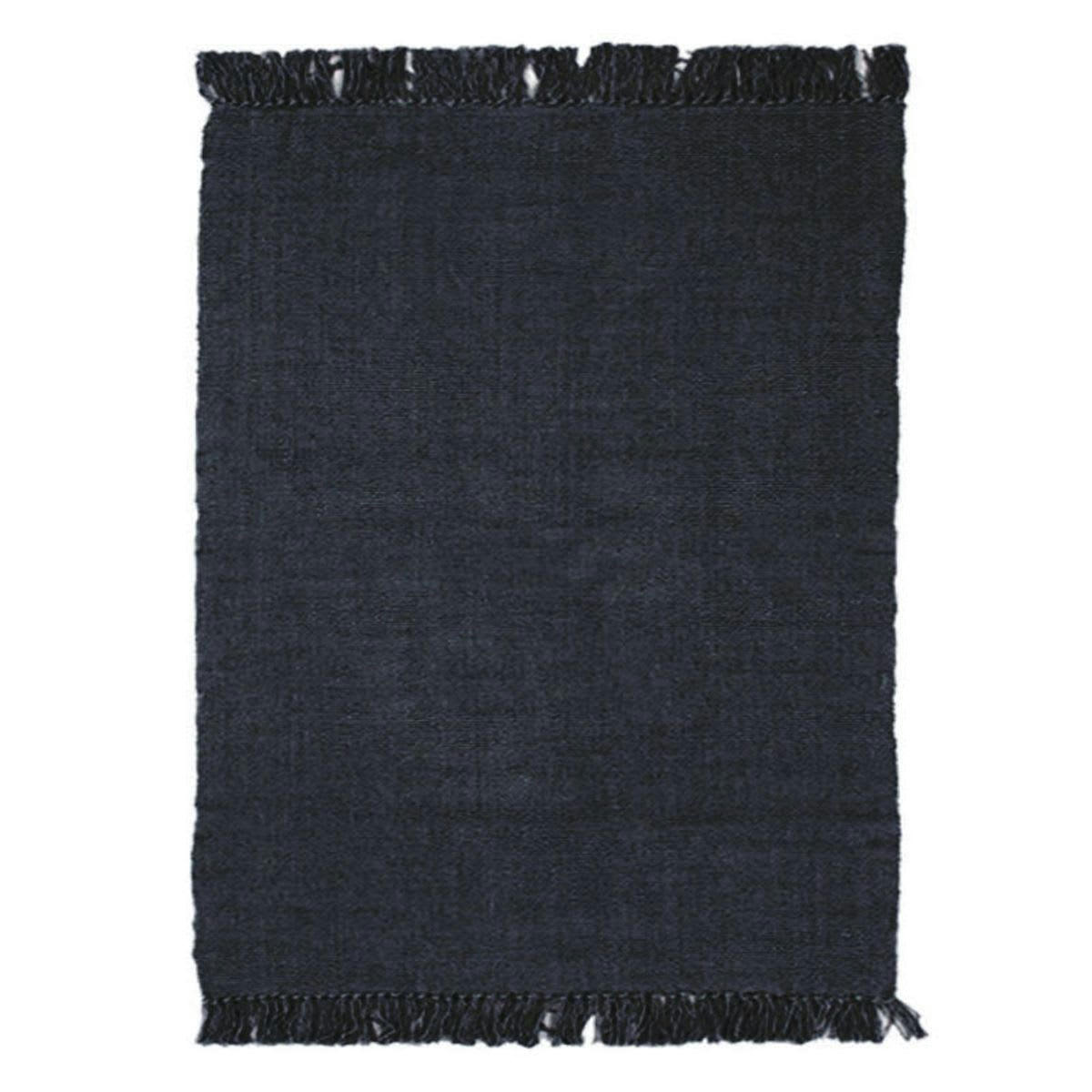 SIMPLY - Tapis 100% coton gris foncé 120x170