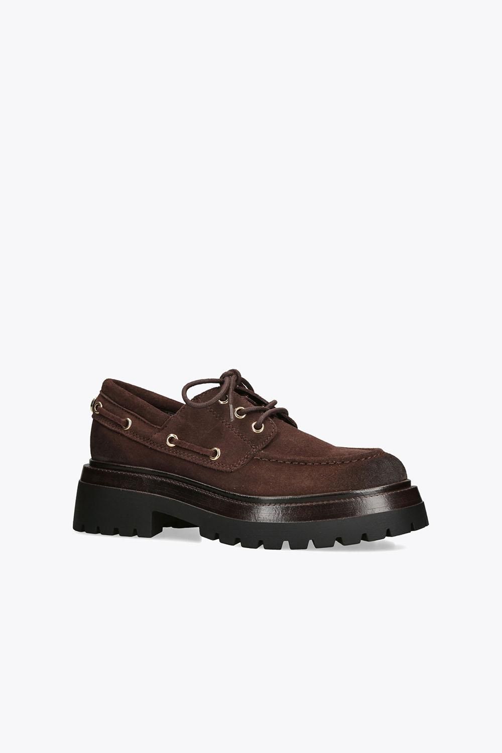 STEVE MADDEN Detroit Brown Suede' Suede Flats