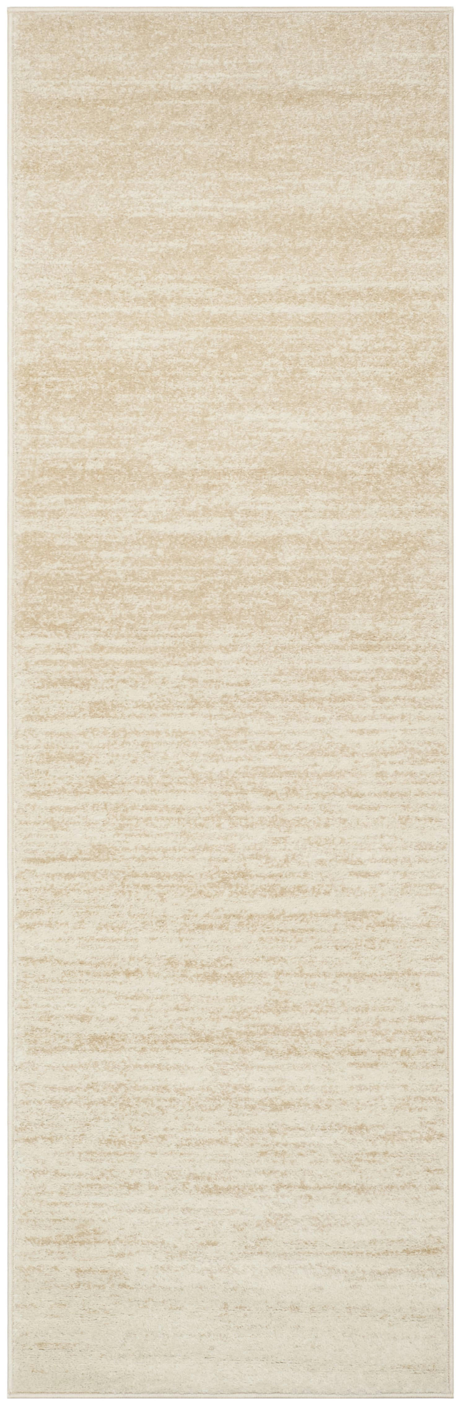ADIRONDACK - Tapis de salon interieur en champagne & crème, 76 x 244 cm
