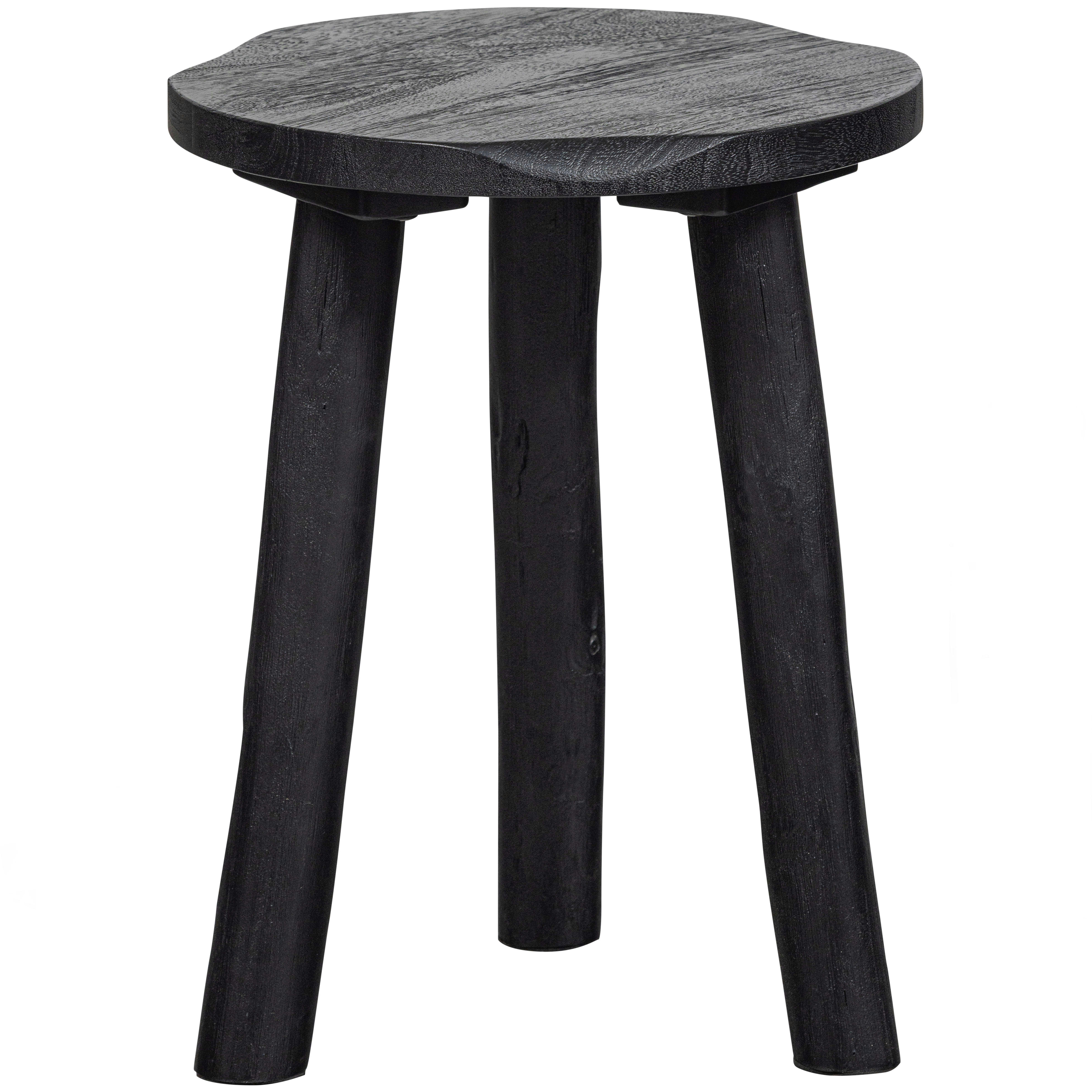 WOOOD - Tabouret en bois noir