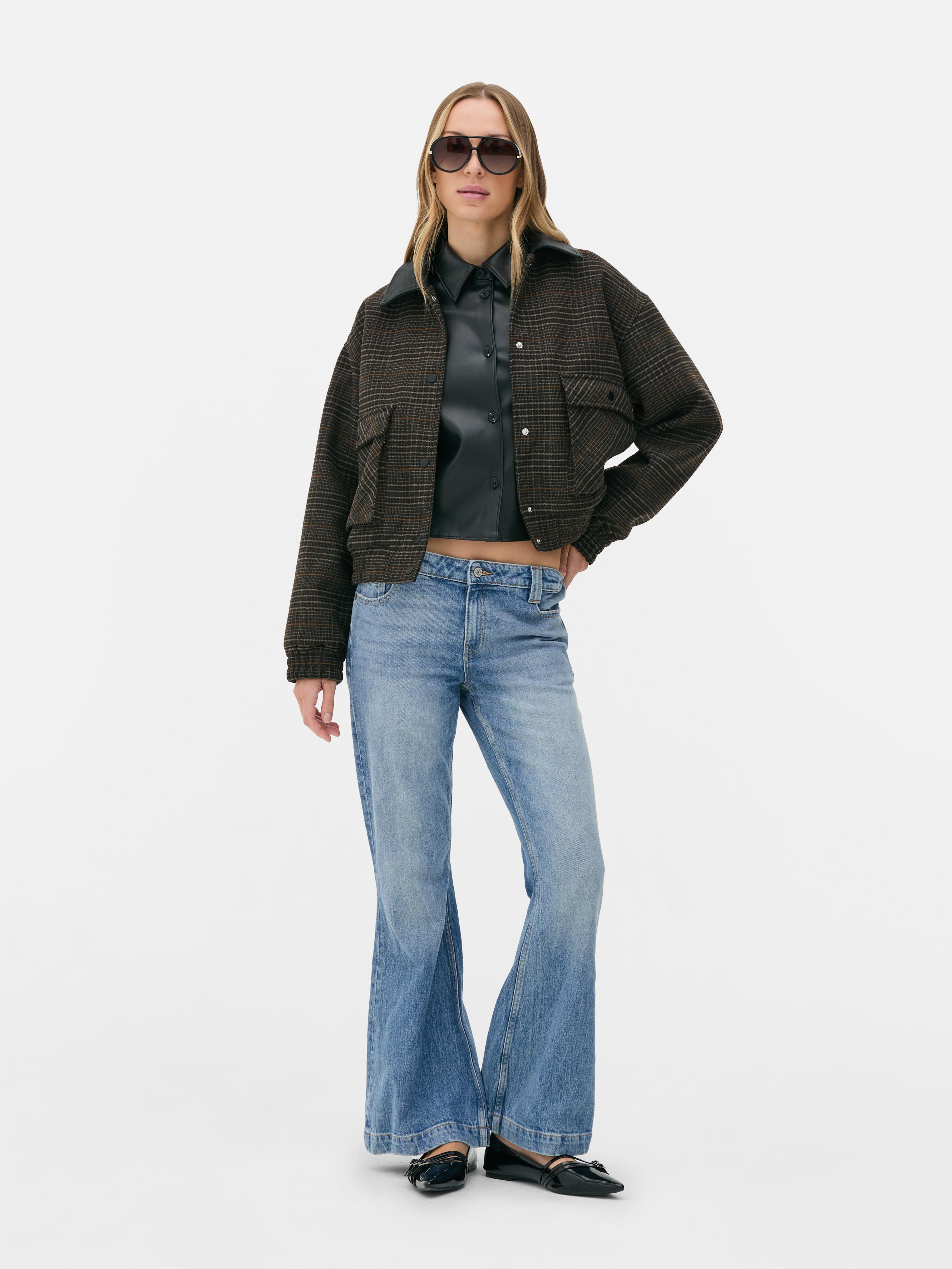 Rita Ora Deep Hem Flared Jeans