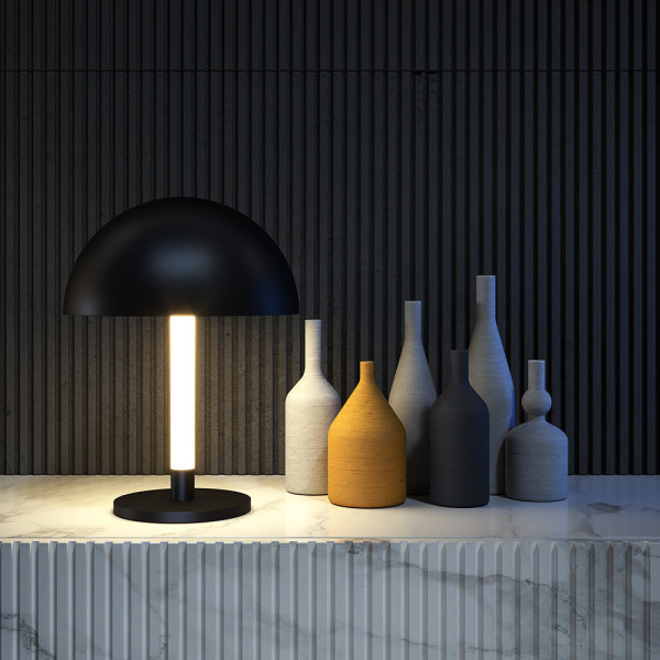 Lampa stołowa nowoczesna RAY czarna LED 8W Ciepła biel wys:45cm Maytoni