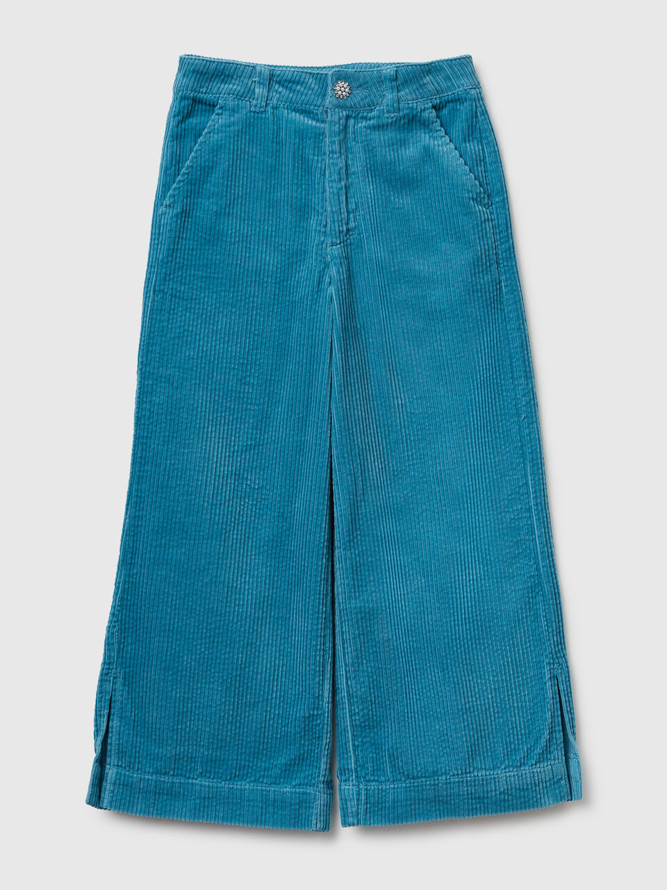 Wide fit corduroy trousers
