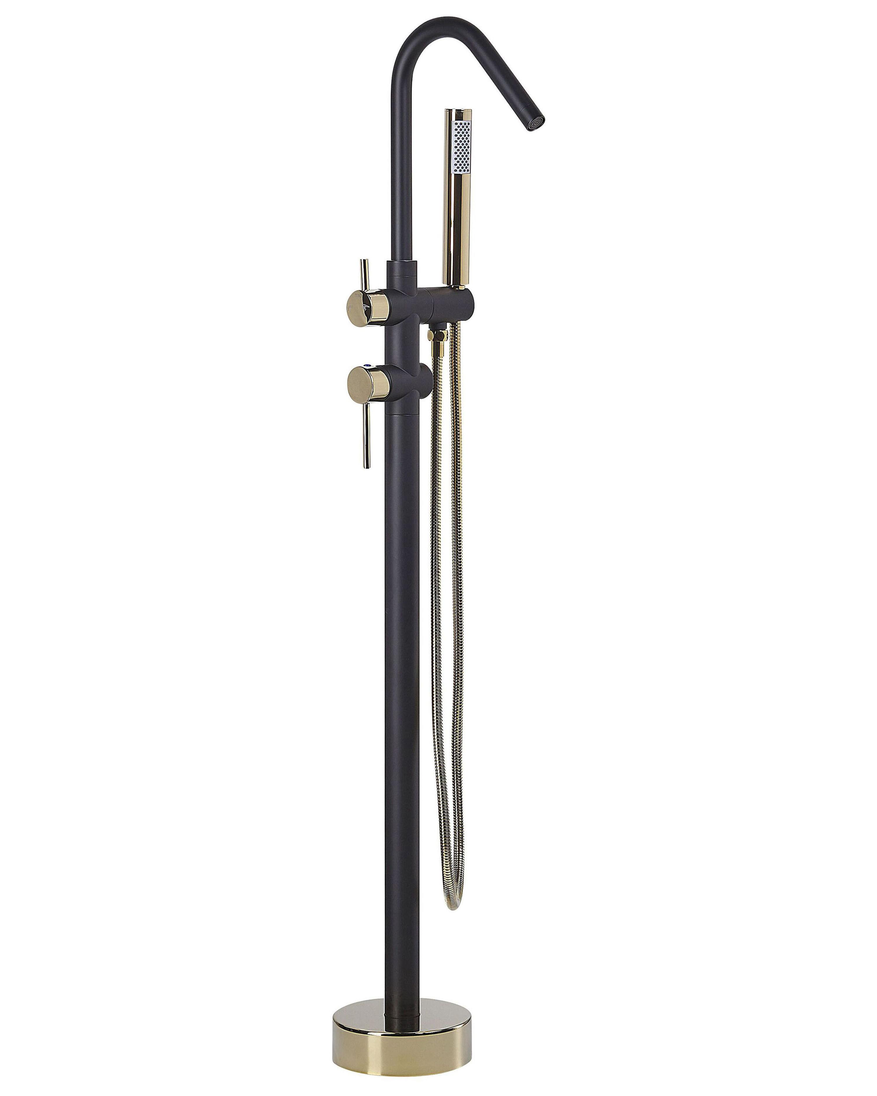 Freestanding Bathtub Faucet VICTORIA Black/ Gold